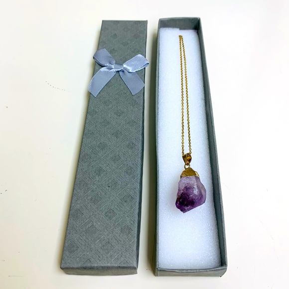 Jewelry - Raw amethyst necklace